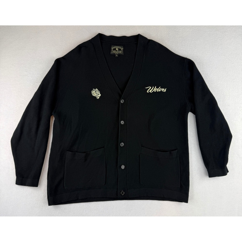 Civil Regime Darc Sport Cardigan Mens Large Black Wolves Club Limited Edition